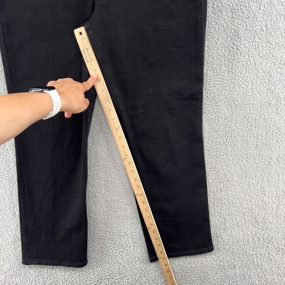 Aritzia Denim Forum Arlo High Rise Straight Size 29 28L Black wash Jeans NWOT - Picture 7 of 14